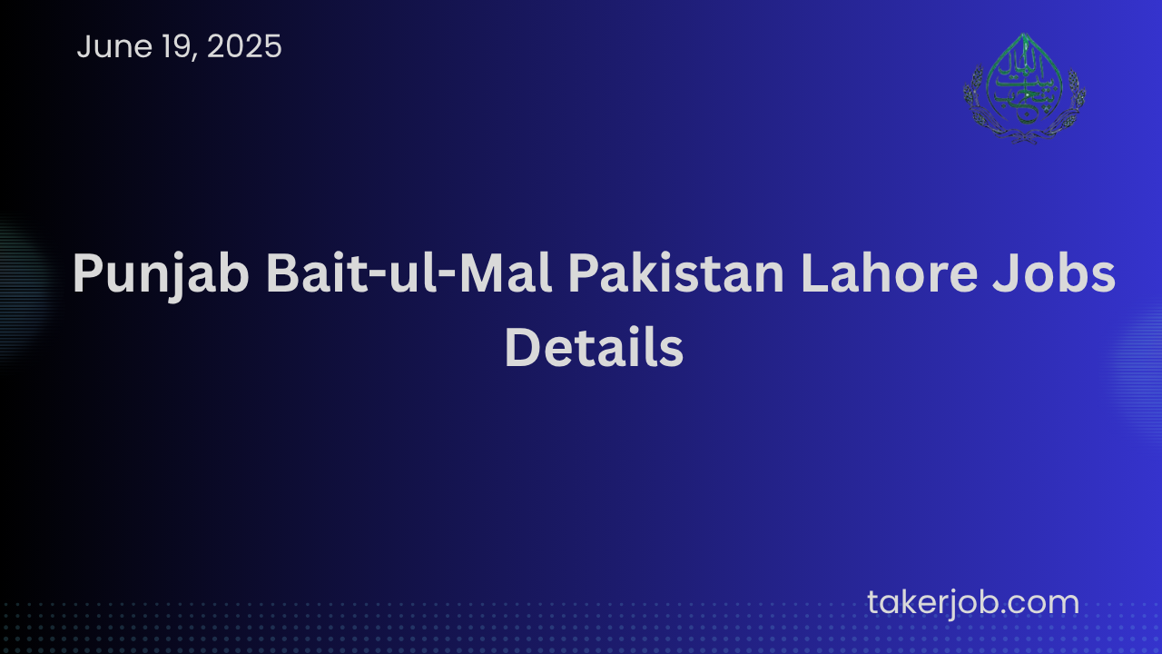 Pakistan Lahore Jobs